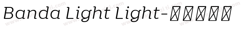 Banda Light Light字体转换